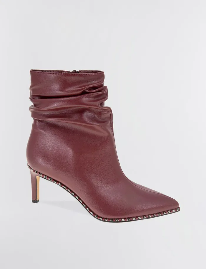 Women Shoes BCBG Deep Red Manda Bootie Port