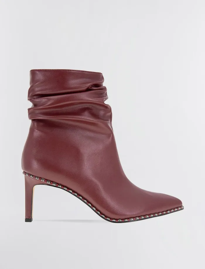 Women Shoes BCBG Deep Red Manda Bootie Port