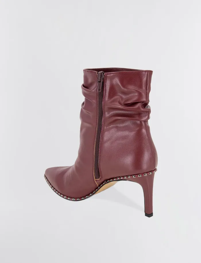 Women Shoes BCBG Deep Red Manda Bootie Port
