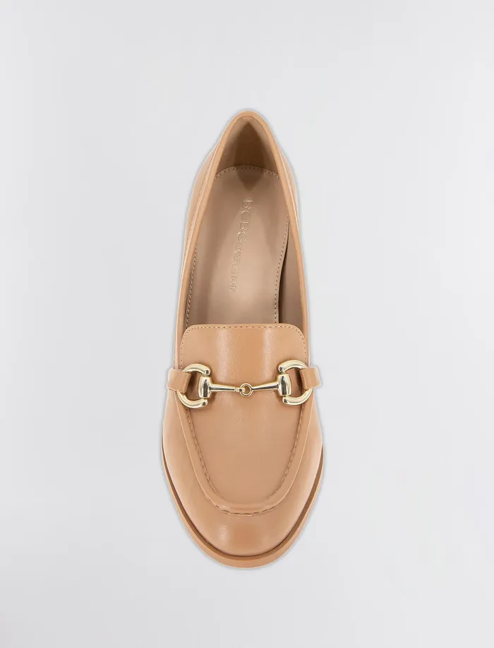 Women Shoes BCBG Tan Yixy Loafer Heel Tan