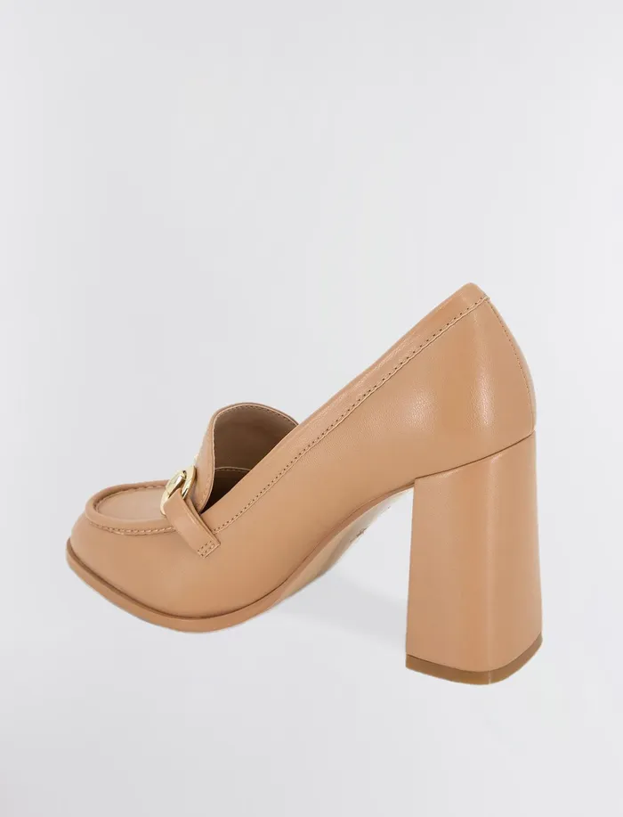 Women Shoes BCBG Tan Yixy Loafer Heel Tan