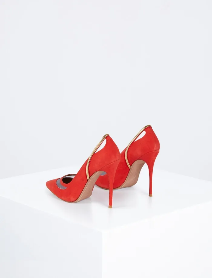 Women Shoes BCBG Vermelho Suede Norla Heel Vermelho Suede Women Shoes BCBG Vermelho Suede Norla Heel Vermelho Suede