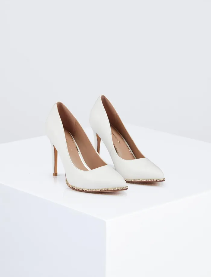 Women Shoes BCBG White Hawti Pump Heel White