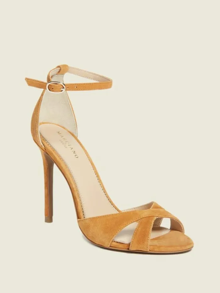Women Shoes Marciano Abiele Leather Stiletto Sandal Mbrn1