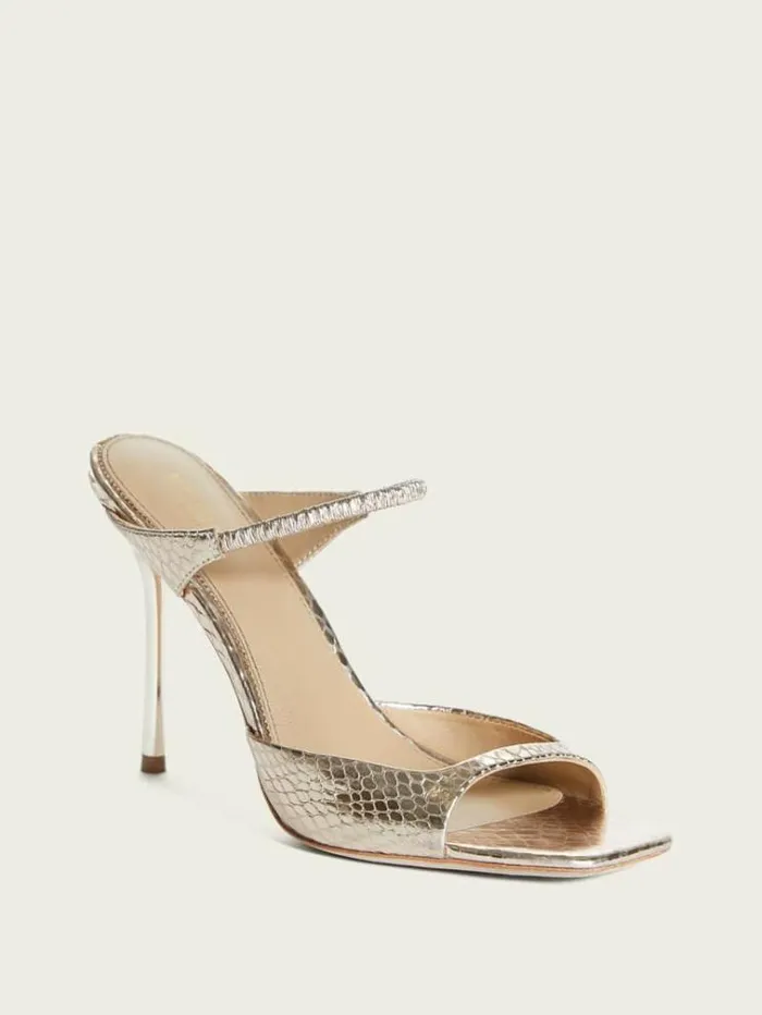 Women Shoes Marciano Brielle Satin Sandal Rose Gold