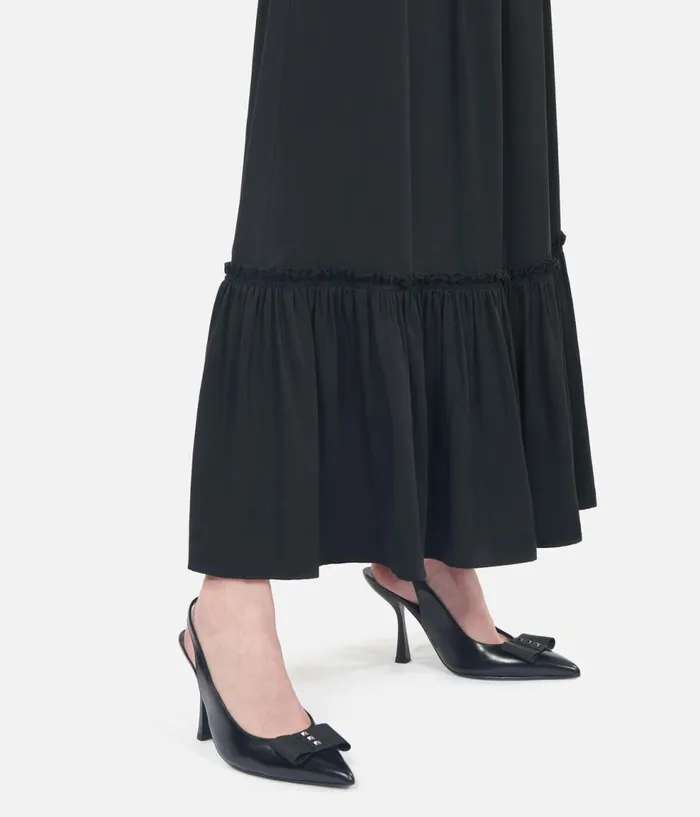 Women Shoes THE KOOPLES Black Leather Slingback Pumps Women Shoes THE KOOPLES Black Leather Slingback Pumps
