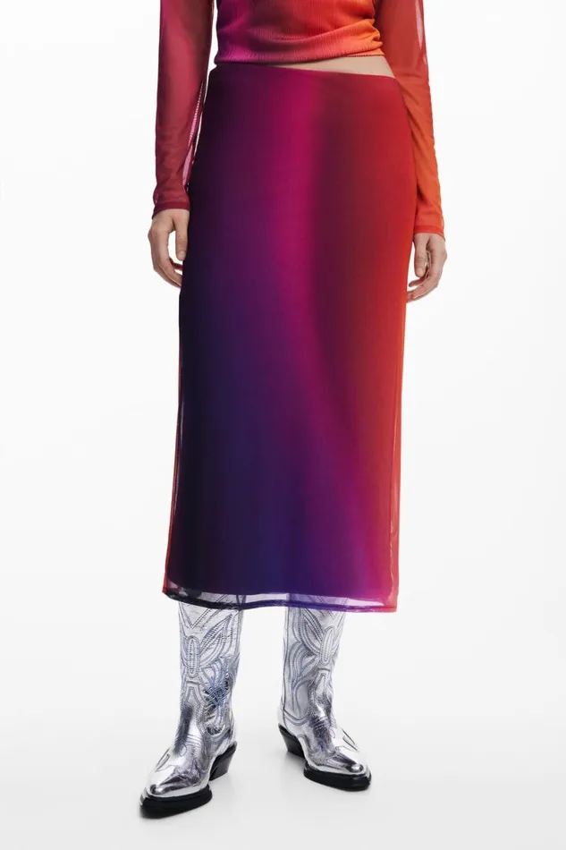 Women Skirts Desigual Gradient Pencil Skirt