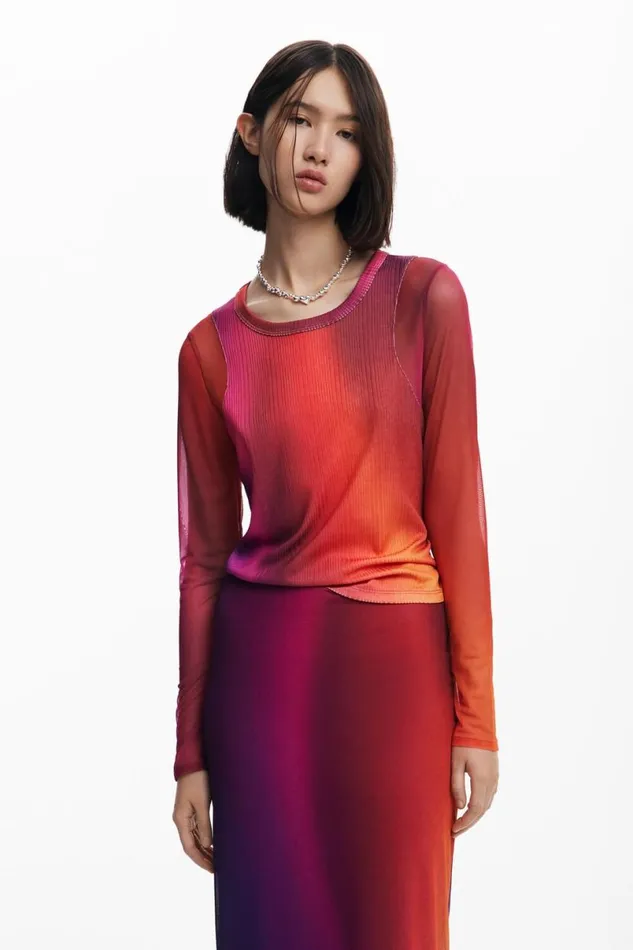 Women Skirts Desigual Gradient Pencil Skirt
