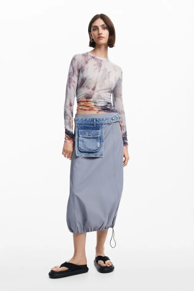 Women Skirts Desigual Parachute Skirt