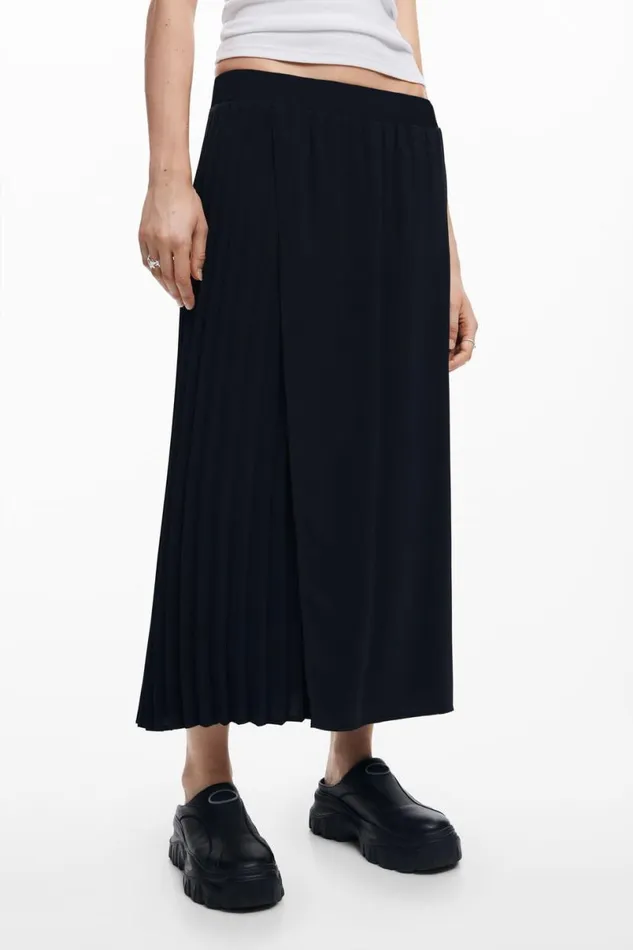Women Skirts Desigual Pleated Midi Skirt