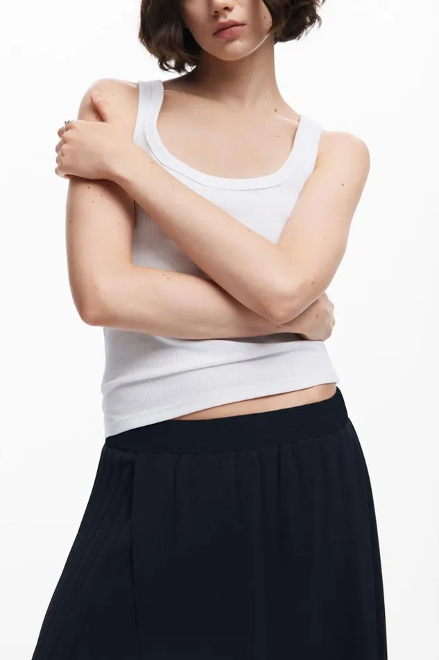 Women Skirts Desigual Pleated Midi Skirt