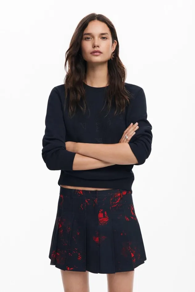 Women Skirts Desigual Pleated Miniskirt By M Christian Lacroi