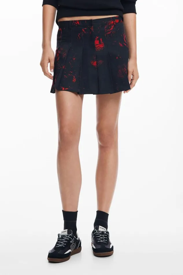 Women Skirts Desigual Pleated Miniskirt By M Christian Lacroi