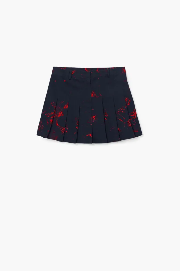 Women Skirts Desigual Pleated Miniskirt By M Christian Lacroi
