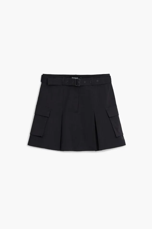Women Skirts Desigual Pleated Skirt With Belt