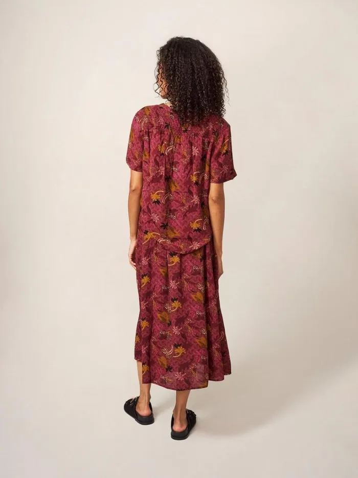 Women SKIRTS White Stuff Aubree Midi Skirt Plum Multi Women SKIRTS White Stuff Aubree Midi Skirt Plum Multi