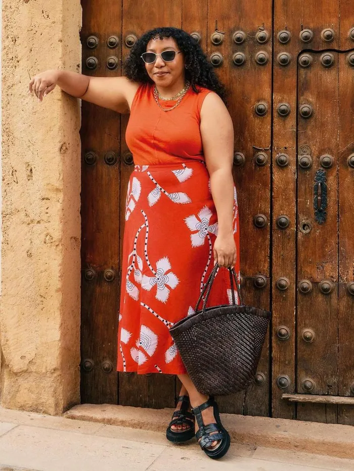 Women SKIRTS White Stuff Clemence Linen Blend Skirt Red Print Women SKIRTS White Stuff Clemence Linen Blend Skirt Red Print