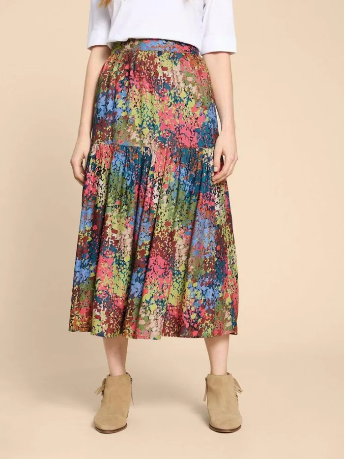 Women SKIRTS White Stuff Jamima Eco Vero Skirt Pink Multi