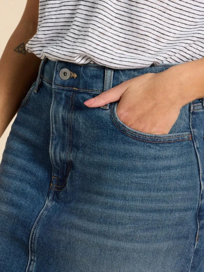 Women SKIRTS White Stuff Jemma Denim Skirt Mid Denim Women SKIRTS White Stuff Jemma Denim Skirt Mid Denim