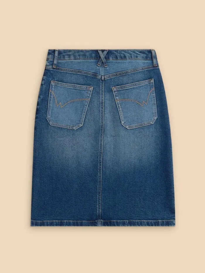 Women SKIRTS White Stuff Jemma Denim Skirt Mid Denim Women SKIRTS White Stuff Jemma Denim Skirt Mid Denim