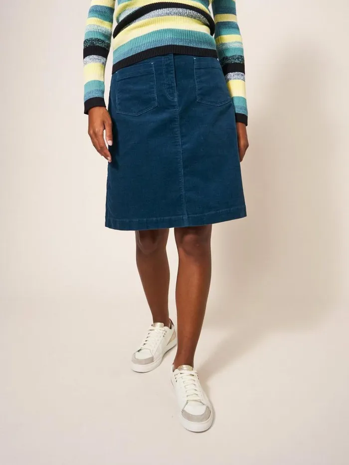 Women SKIRTS White Stuff Melody Organic Cord Skirt Dk Teal Women SKIRTS White Stuff Melody Organic Cord Skirt Dk Teal
