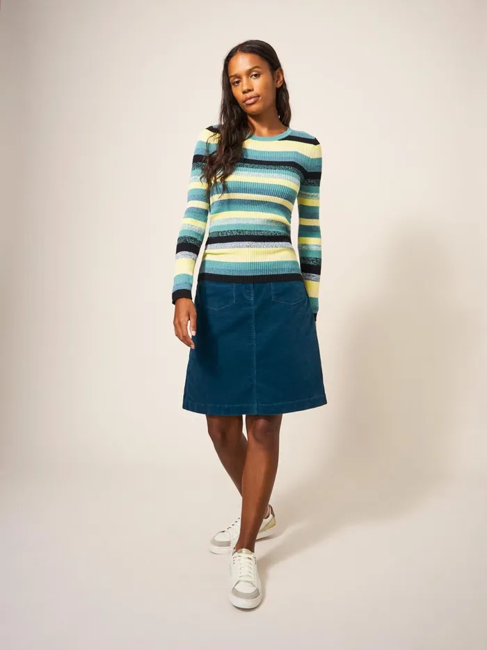 Women SKIRTS White Stuff Melody Organic Cord Skirt Dk Teal Women SKIRTS White Stuff Melody Organic Cord Skirt Dk Teal