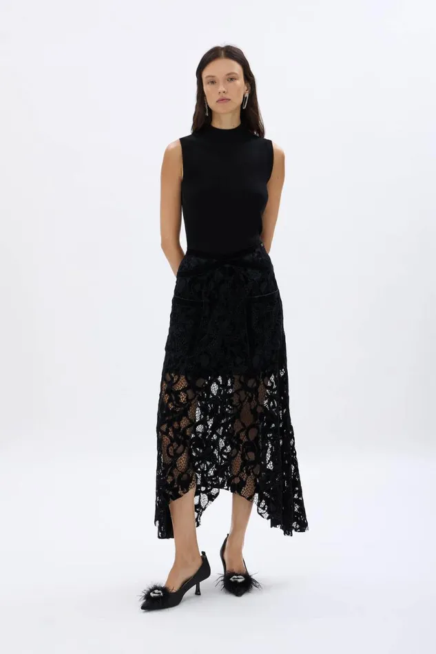 Women Sleeveless Knitted Sweater Black Black Sonia Rykiel Tank Tops