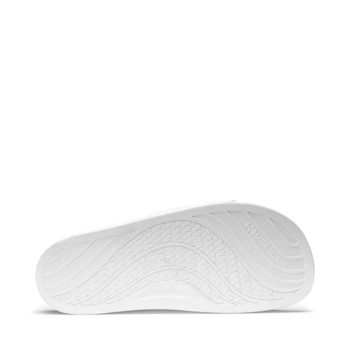 Women Slippers Unisex 1908 SLIDES POLYSOFT SLIDE WHITEMULTICOLOR Superga Slippers