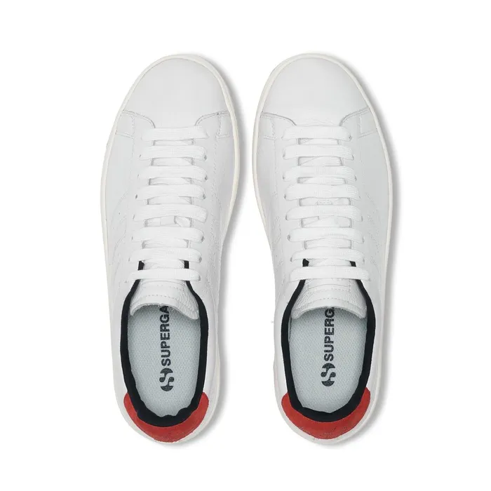 Women Sneakers Unisex 4833 LENDL MATCH Low Cut WHITENAVYRED Superga Low Cut