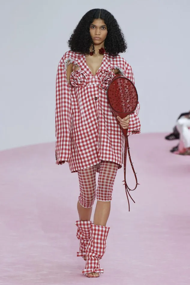 Women Spike Shoulder Bag Red Acne Studios Bags