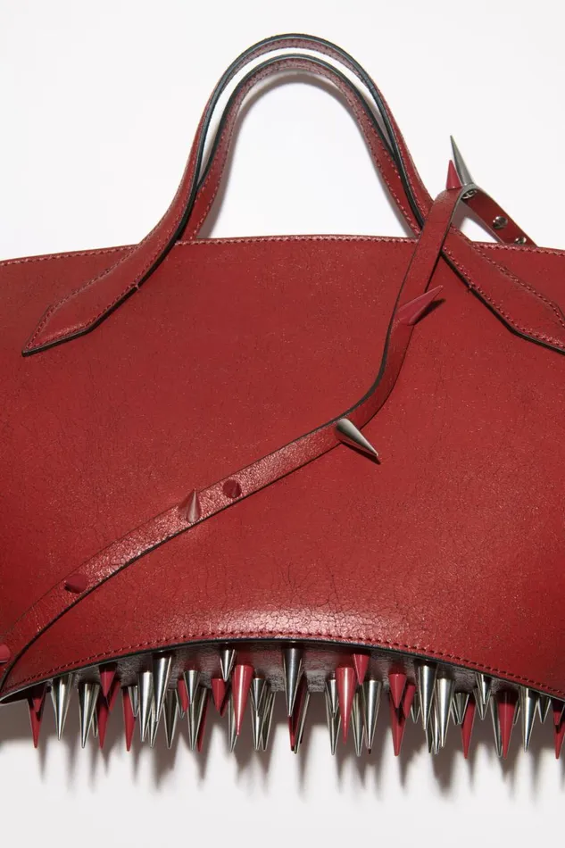 Women Spike Shoulder Bag Red Acne Studios Bags