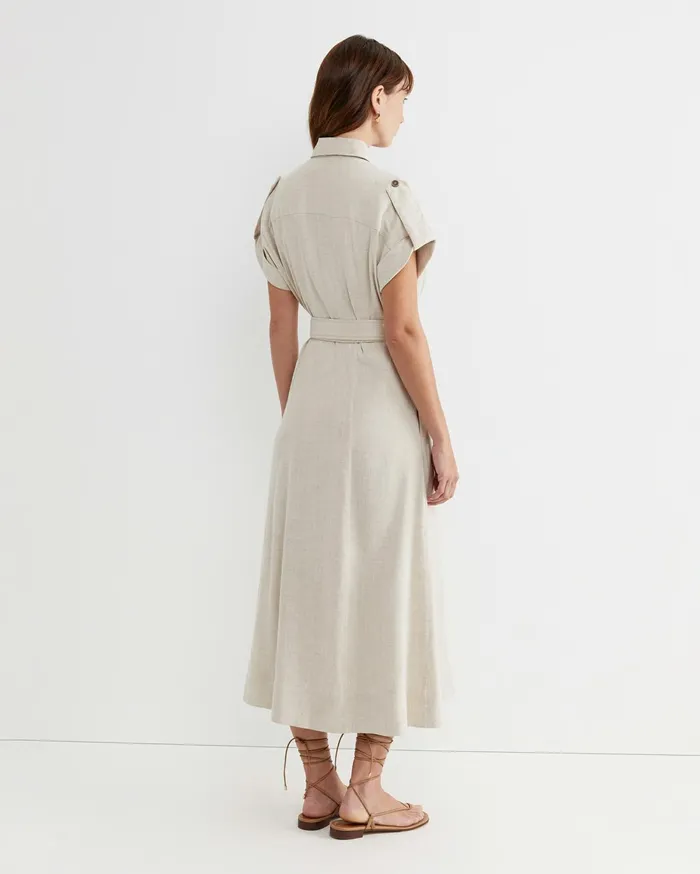 Women Sportscraft Dresses Lena Linen Safari Dress String