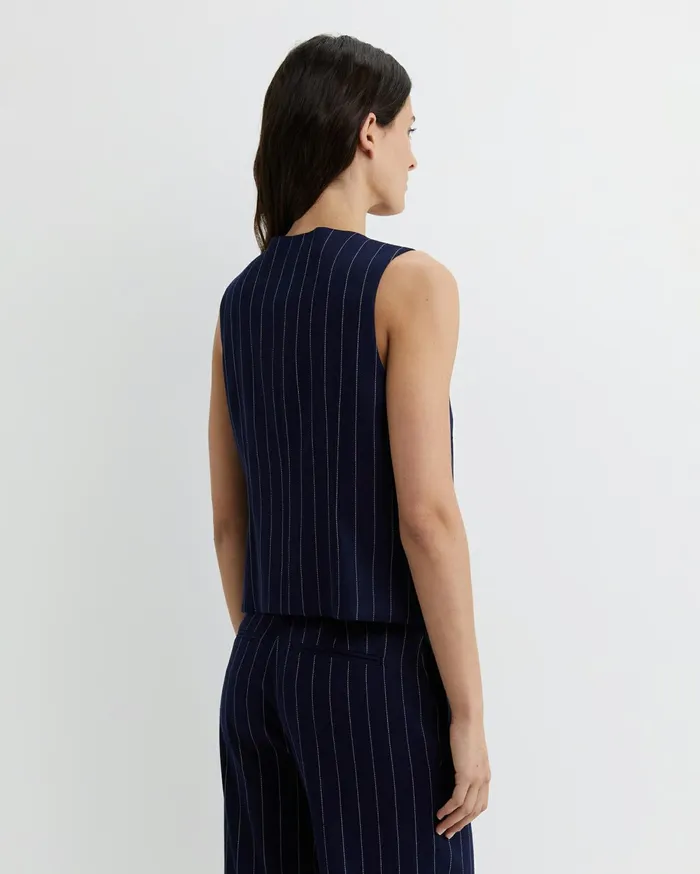 Women Sportscraft Jackets and Vests Brianne Stripe Vest Navywhite