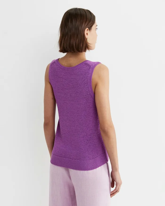 Women Sportscraft Knits and Cardigans Josie Tape Yarn Singlet Hydrangea