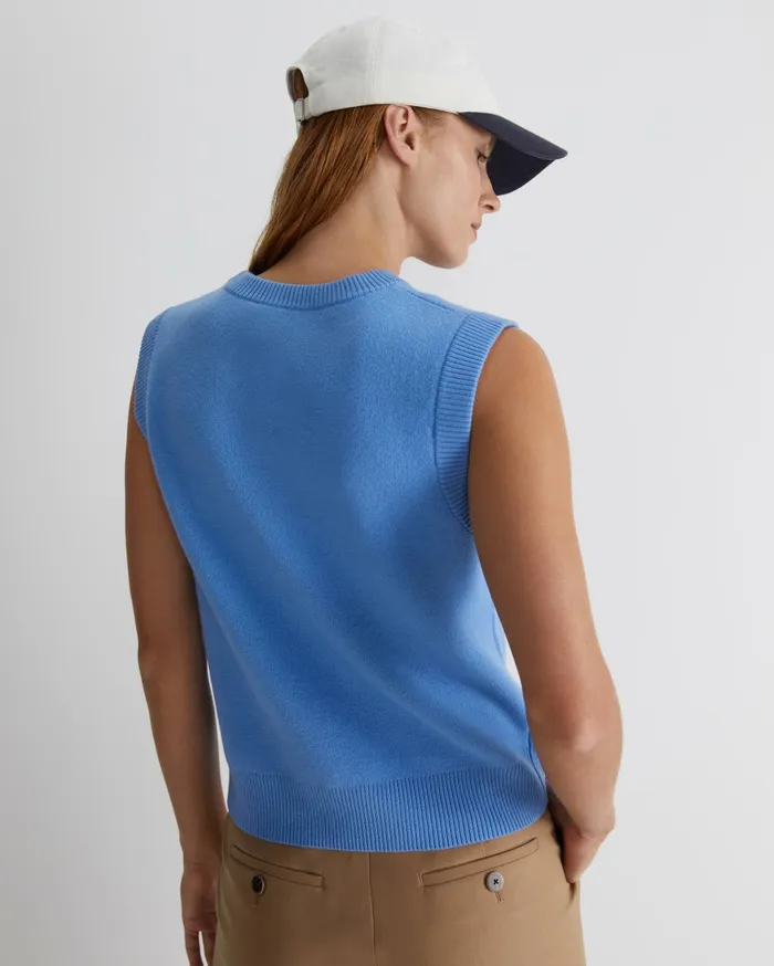 Women Sportscraft Knits and Cardigans Juliette Boiled Wool Vest Azure