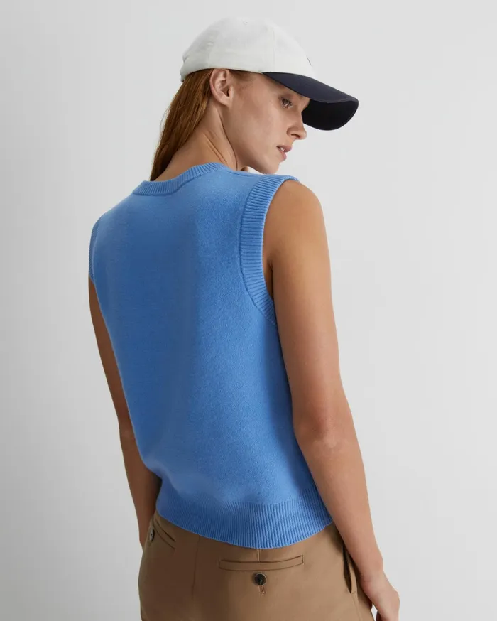 Women Sportscraft Knits and Cardigans Juliette Boiled Wool Vest Azure