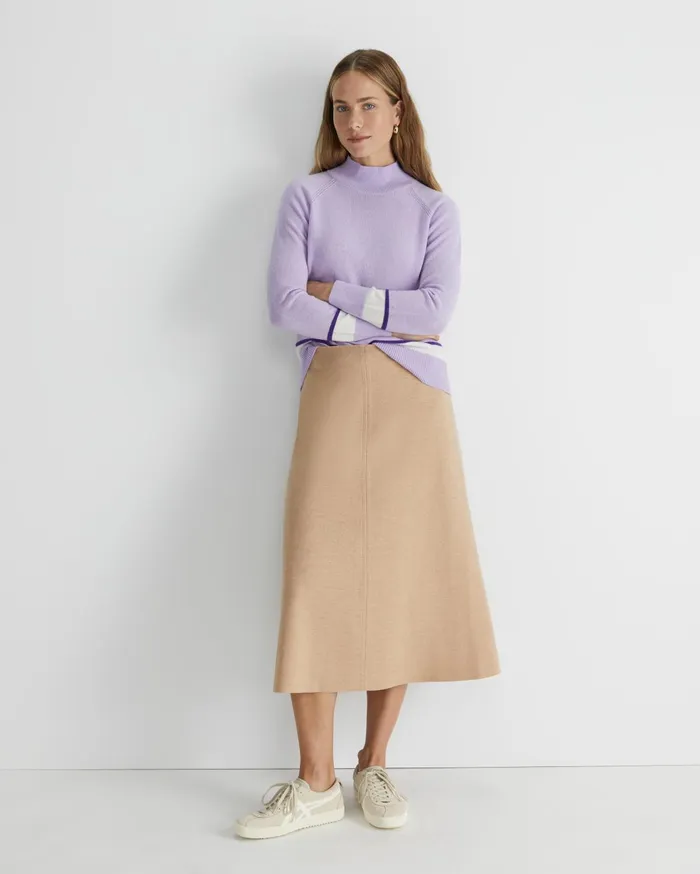 Women Sportscraft Knits and Cardigans Sunshine Colour Block Wool Sweater Lavender