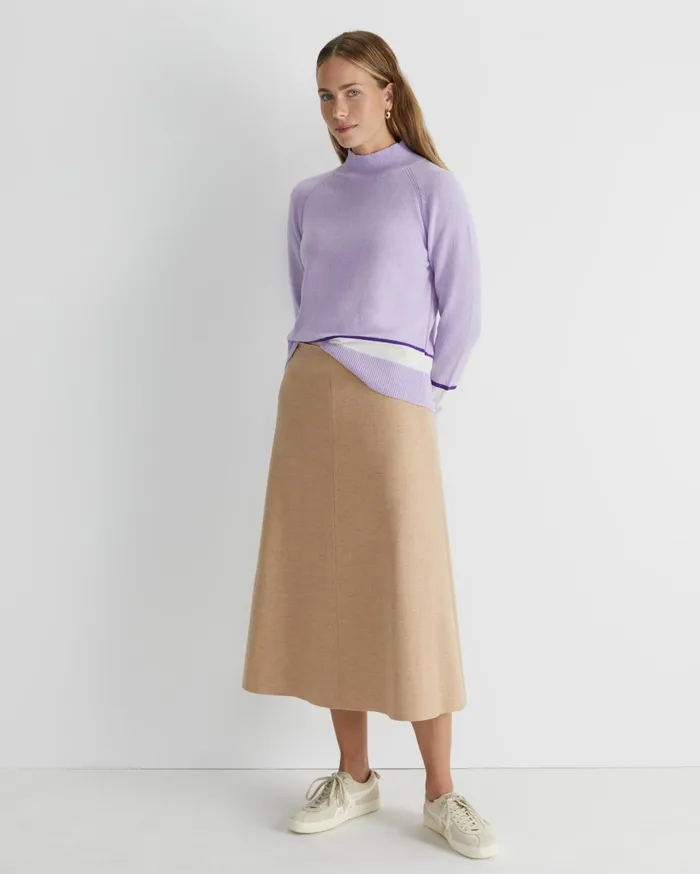 Women Sportscraft Knits and Cardigans Sunshine Colour Block Wool Sweater Lavender