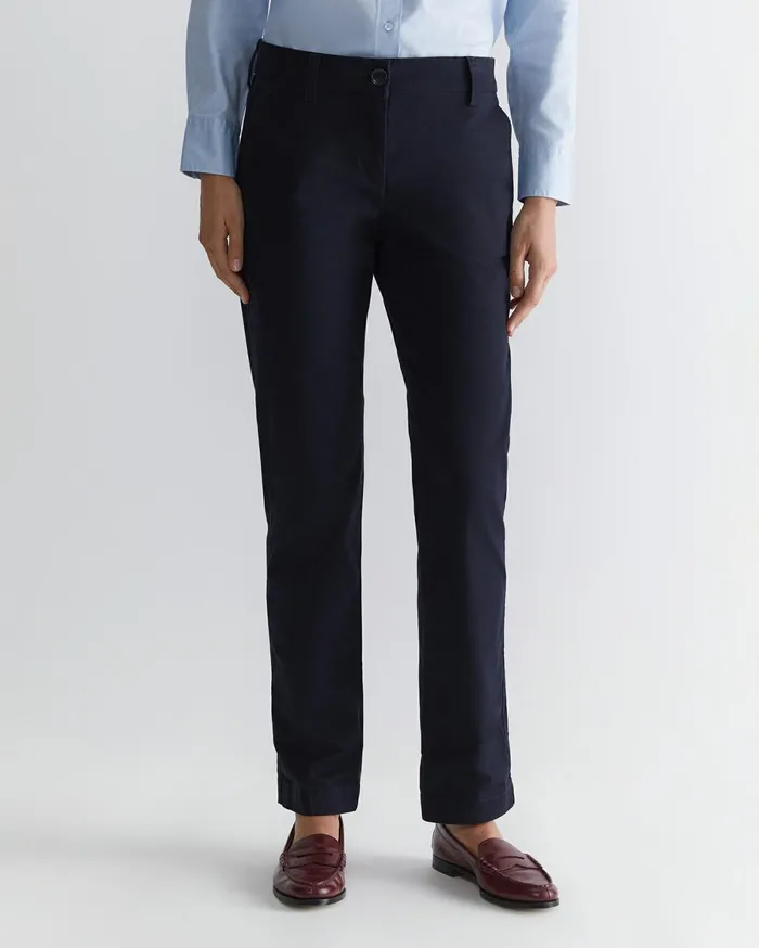 Women Sportscraft Pants Laura Relaxed Chino Classic Navy
