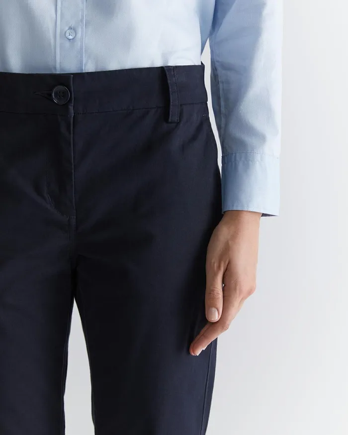 Women Sportscraft Pants Laura Relaxed Chino Classic Navy