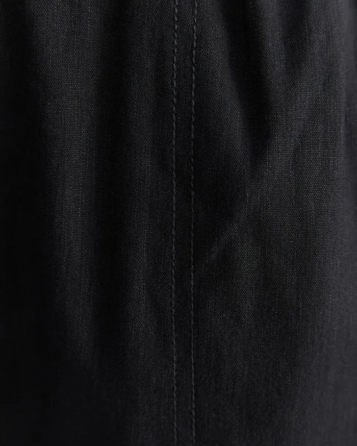 Women Sportscraft Pants Rosa Crop Linen Pant Black