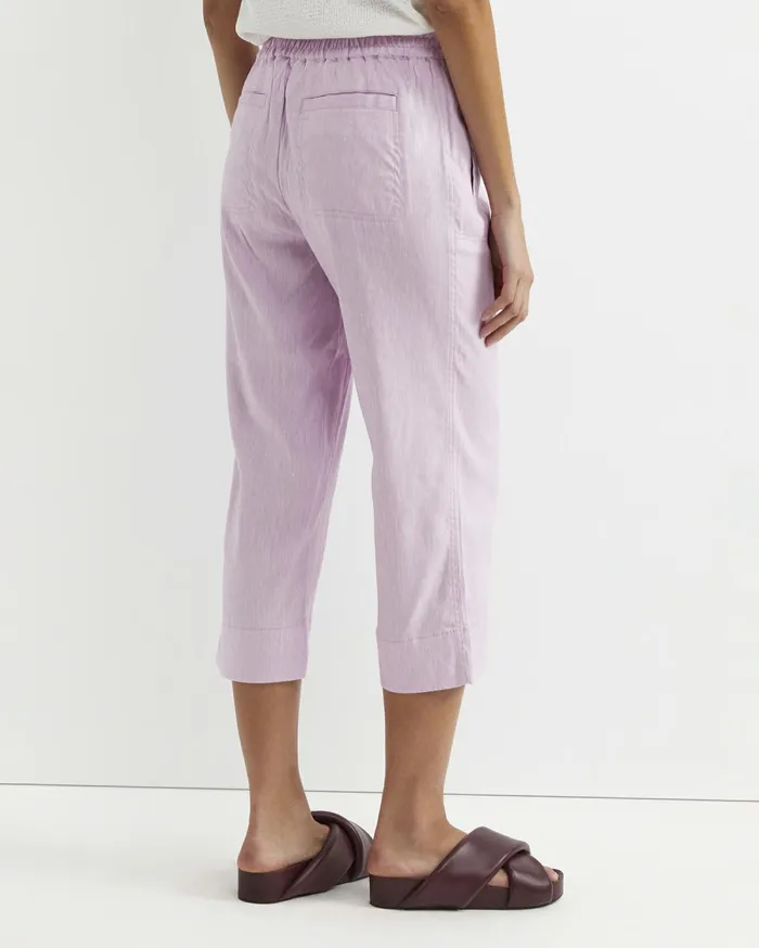 Women Sportscraft Pants Rosa Crop Linen Pant Orchid