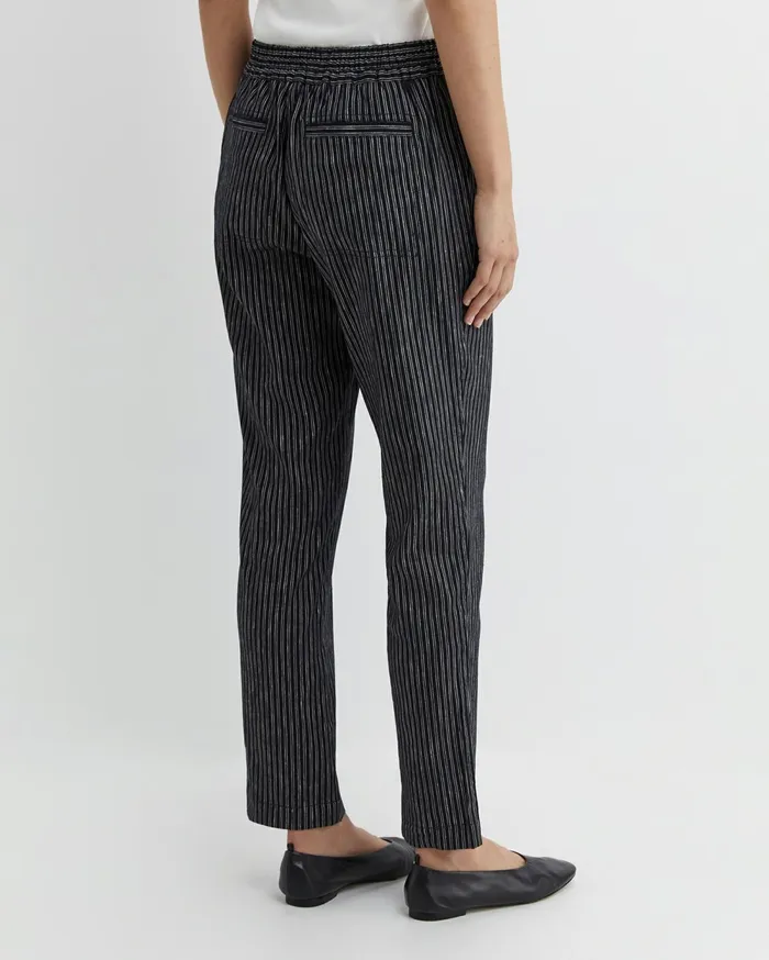 Women Sportscraft Pants Rosa Stripe Linen Pant Navywhite