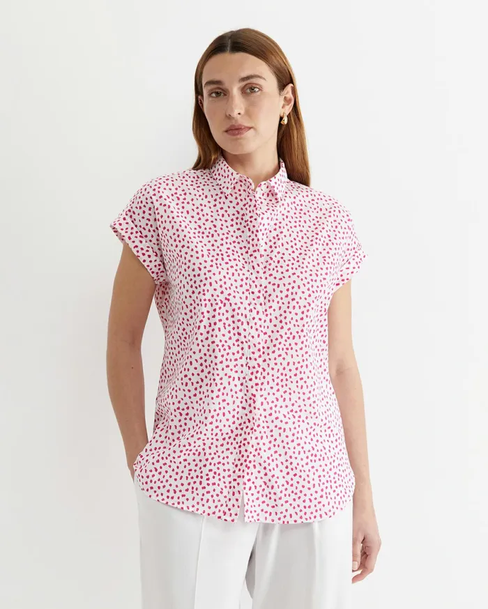 Women Sportscraft Shirts Dashy Lily Voile Shirt Whitepink