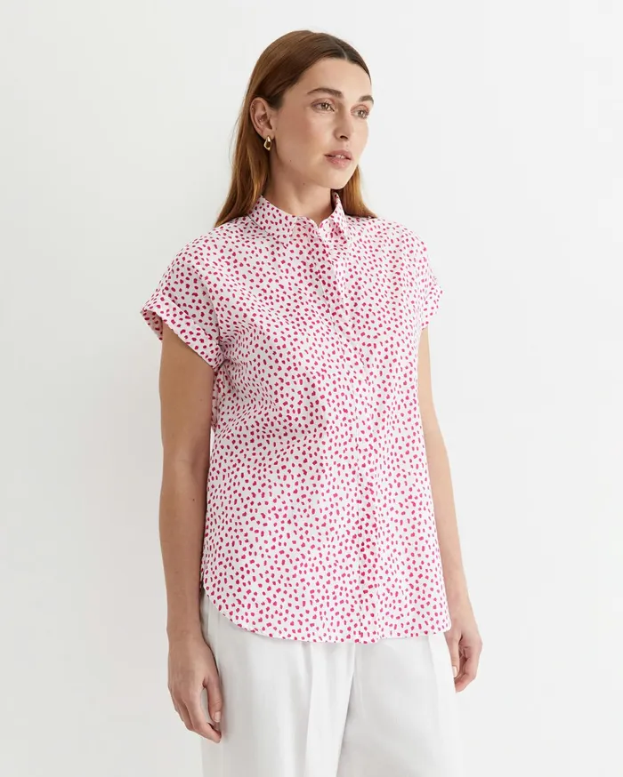 Women Sportscraft Shirts Dashy Lily Voile Shirt Whitepink