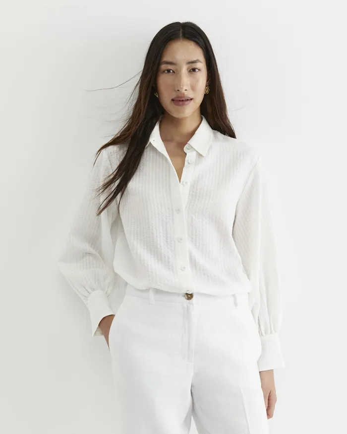 Women Sportscraft Shirts Kira Bell Sleeve Blouse White