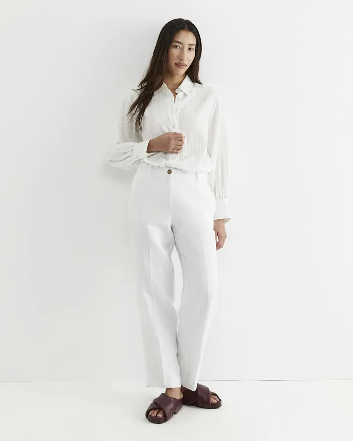 Women Sportscraft Shirts Kira Bell Sleeve Blouse White