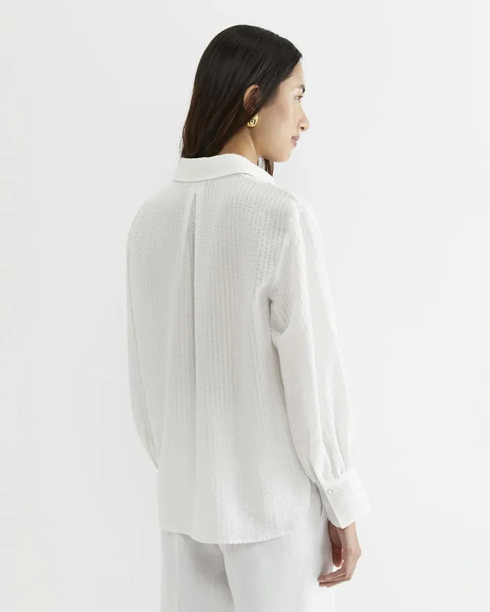 Women Sportscraft Shirts Kira Bell Sleeve Blouse White