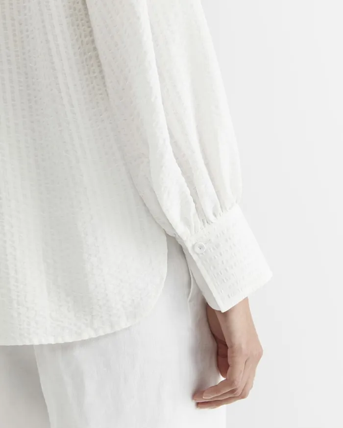 Women Sportscraft Shirts Kira Bell Sleeve Blouse White
