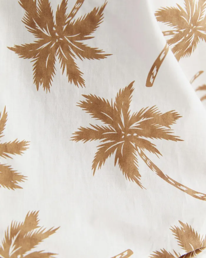 Women Sportscraft Shirts Palm Short Sleeve Lily Voile Shirt Tanwhite